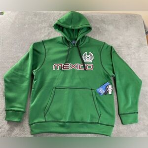 Mexico Soccer Futbol Hoodie Sweatshirt Men’s Medium Green Juego Del Mundo NWT